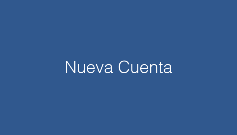 Nueva Cuenta Nueva Cuenta