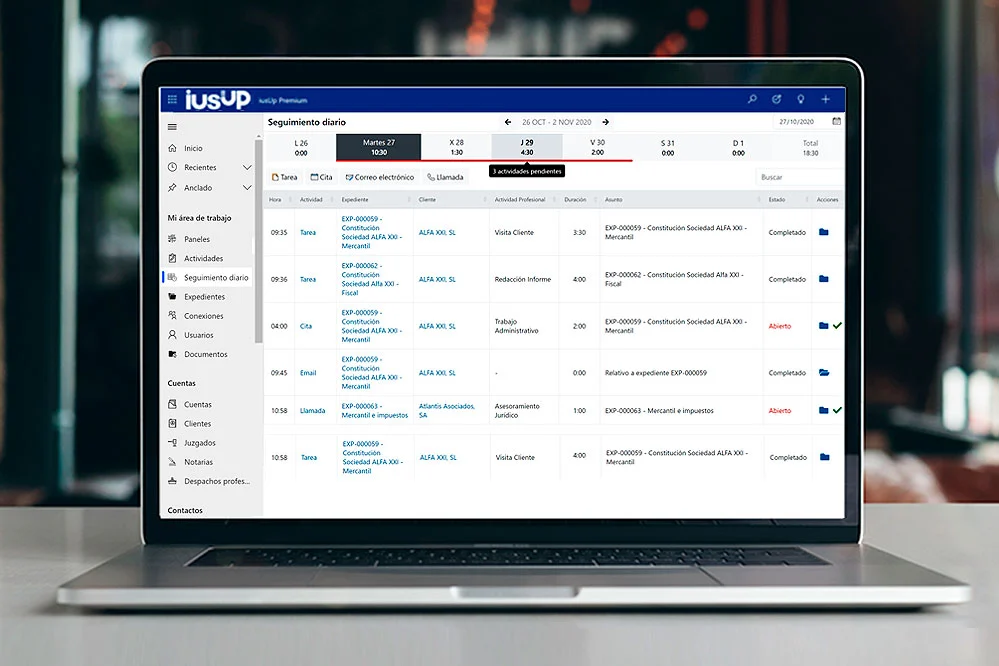 Pograma de gestión para abogados