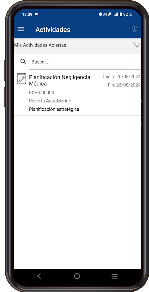 Imputaciones y Control de Tiempo