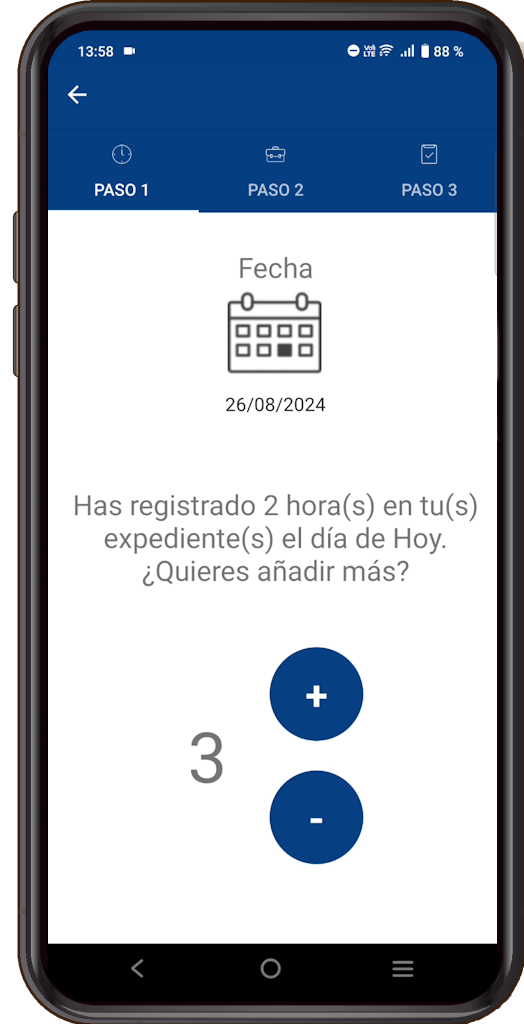 Imputaciones y Control de Tiempo