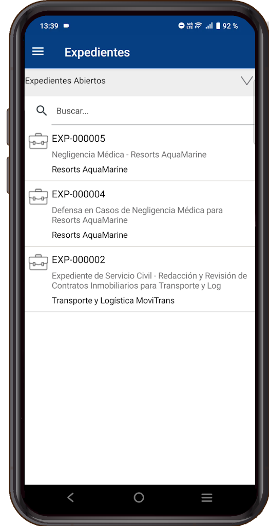 Imputaciones y Control de Tiempo