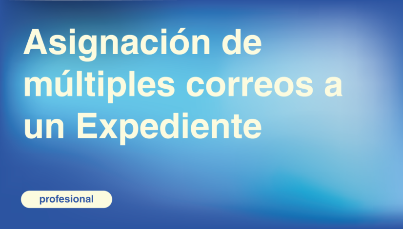 Asignación de múltiples correos a un Expediente