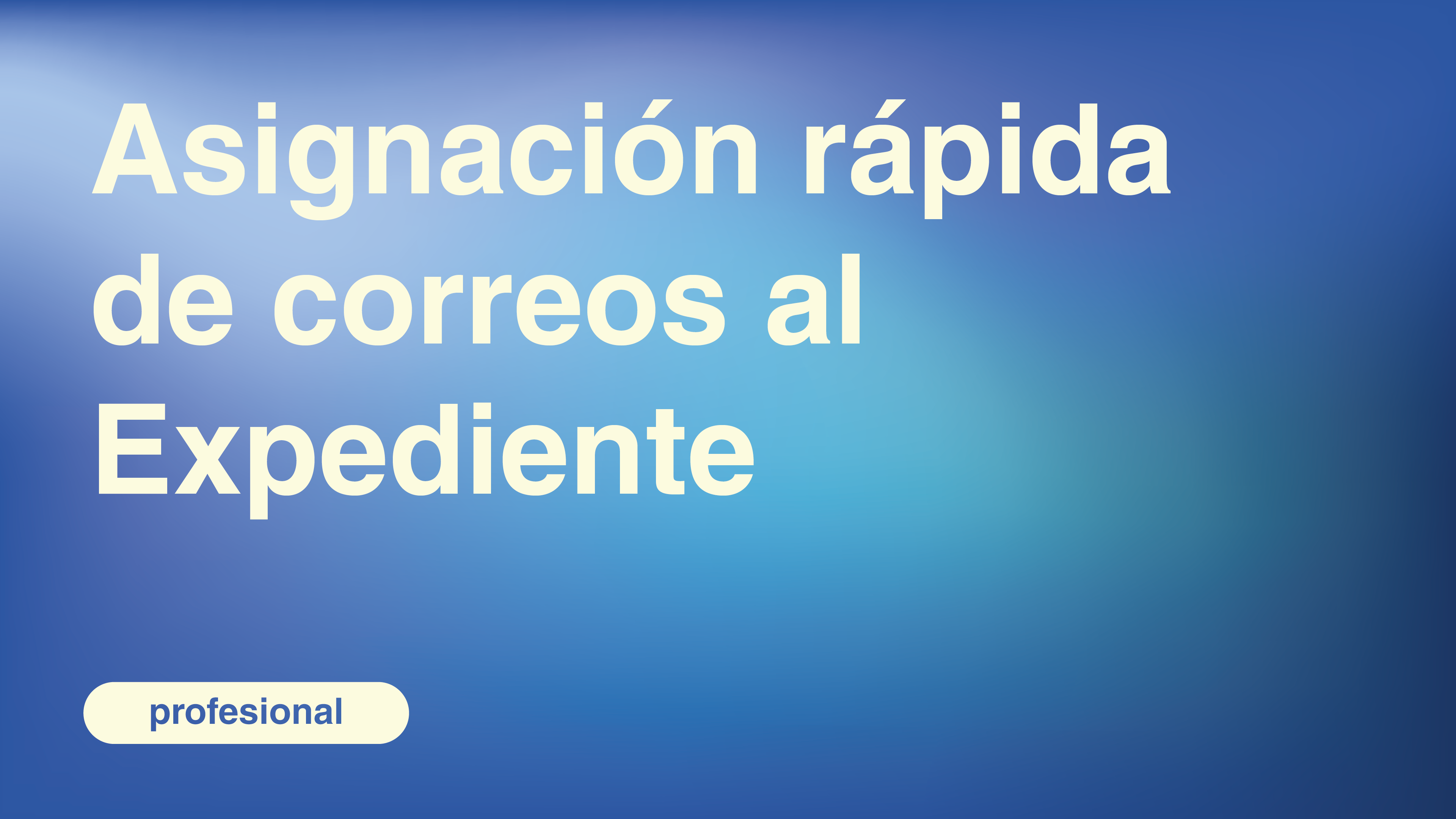 Asignación rápida de correos al Expediente
