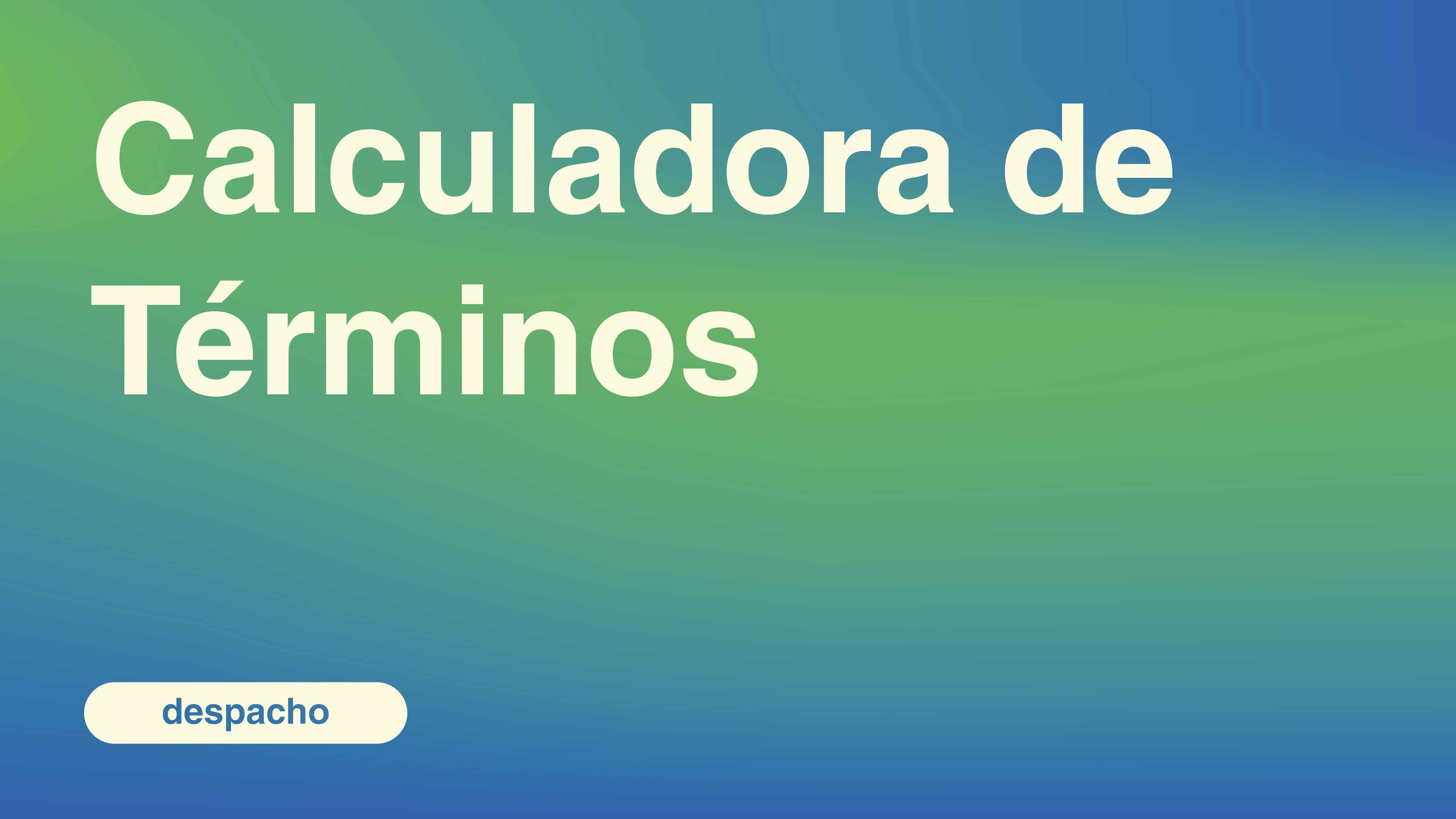 Calculadora de Términos