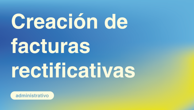Creación de facturas rectificativas