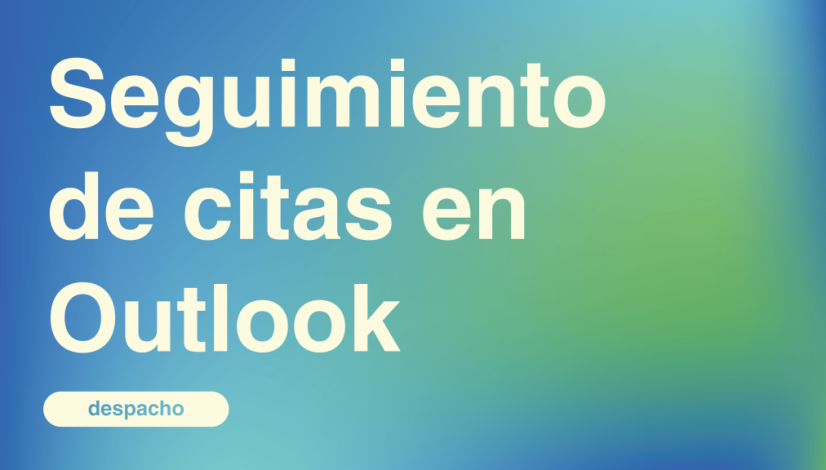 Seguimiento de citas en Outlook