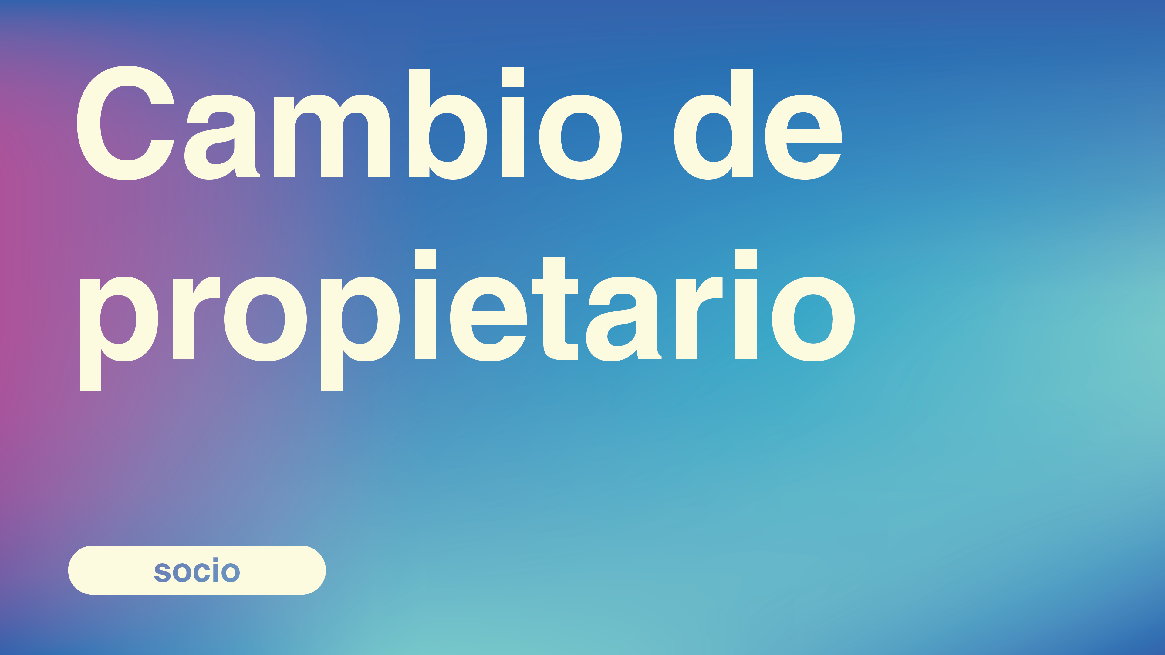 cambio de propietario