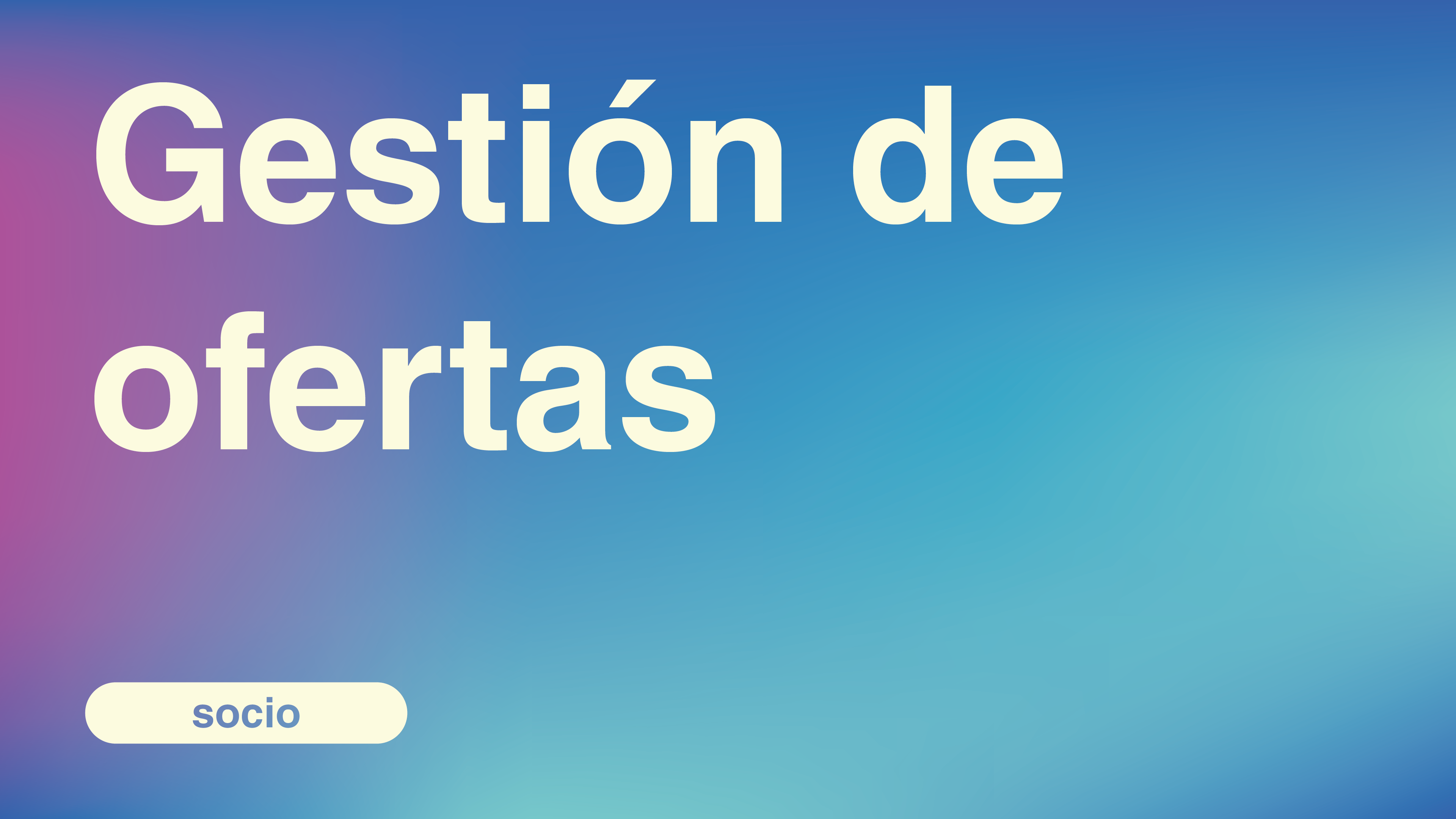 gestion de ofertas
