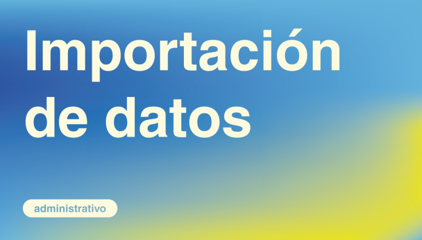 importacion de datos