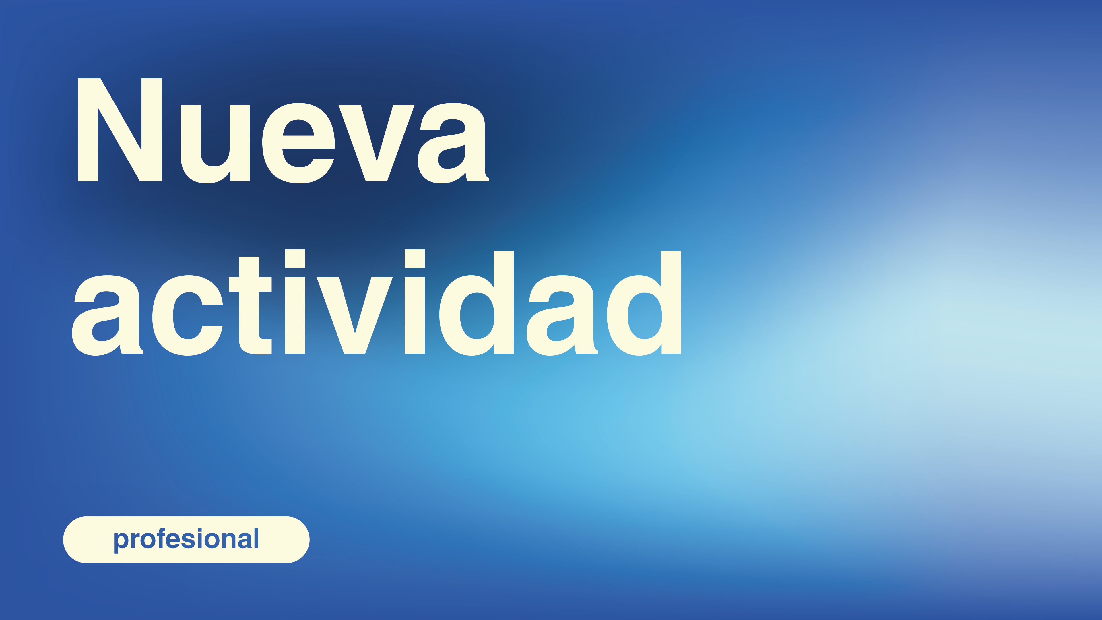 nueva actividad