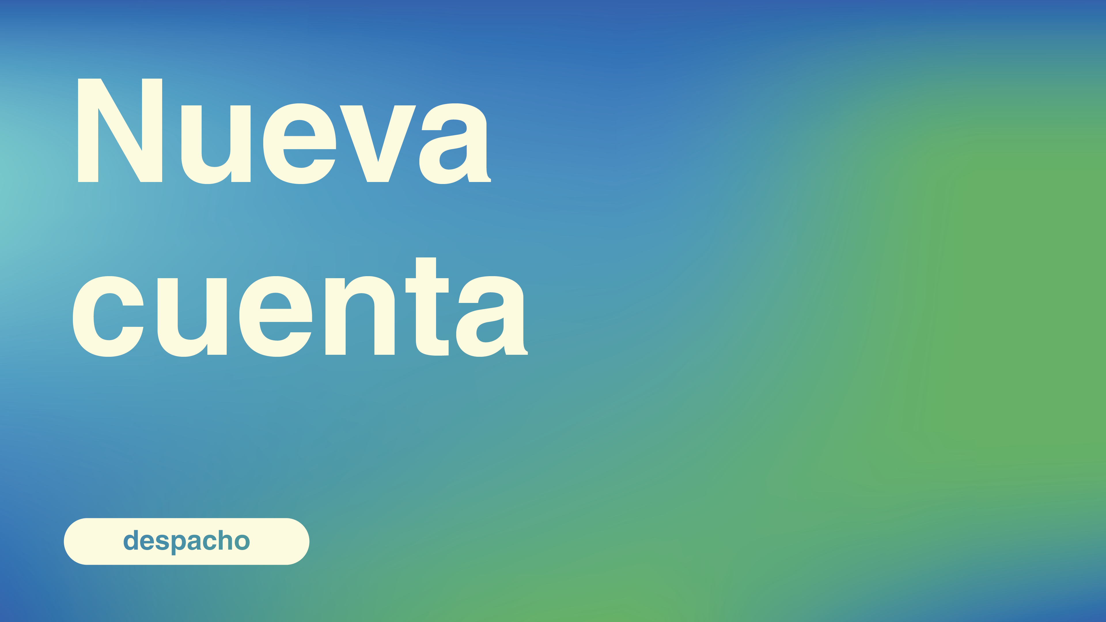nueva cuenta