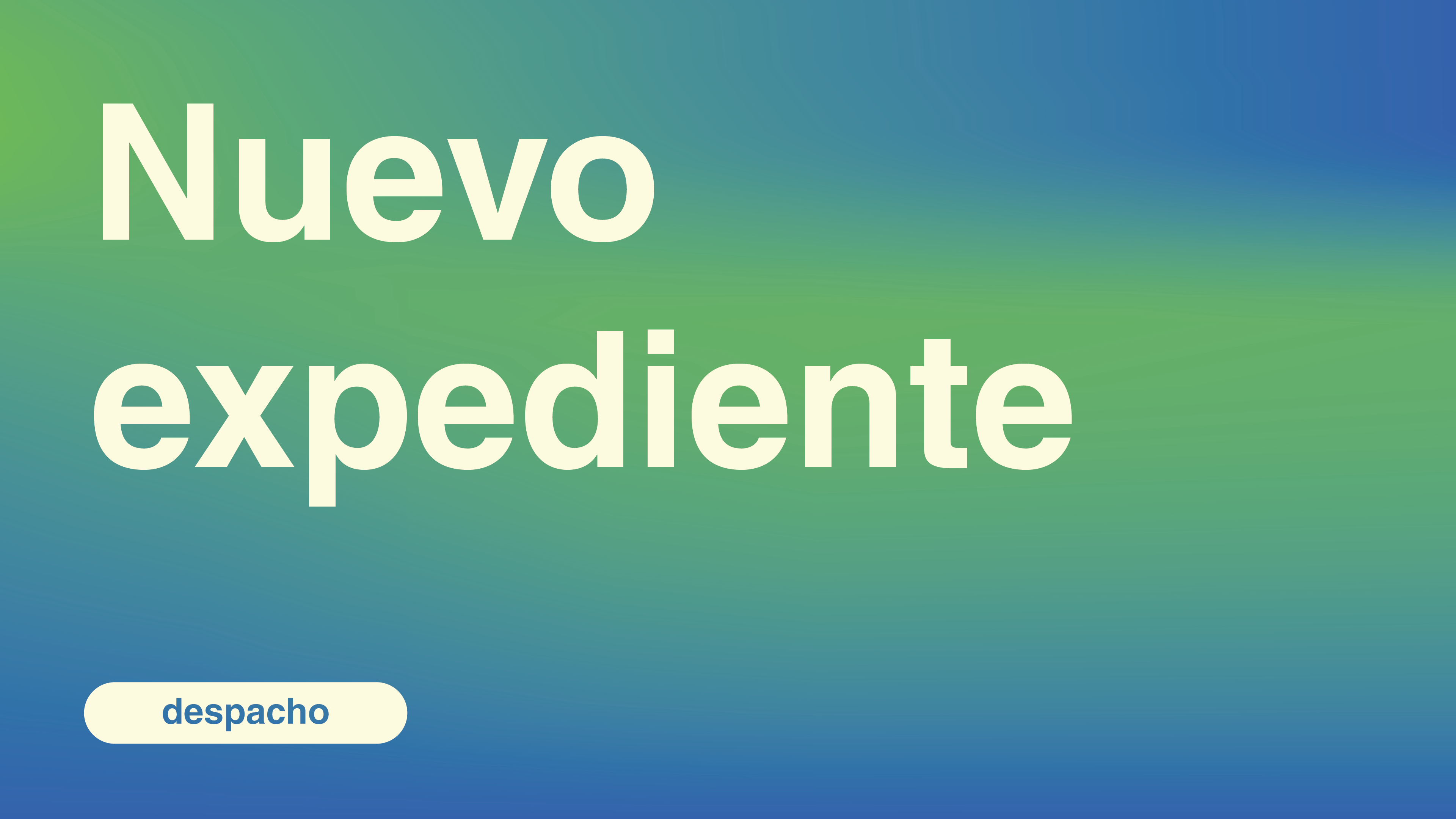 nuevo despacho